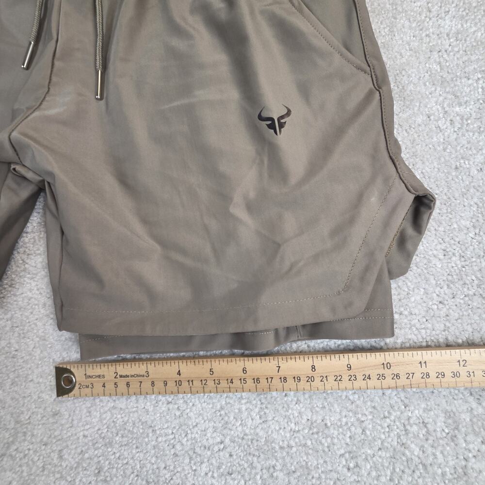 NWT Cerus Lined Athletic Training‎ Shorts Mens Size XL Beige - Picture 9 of 10